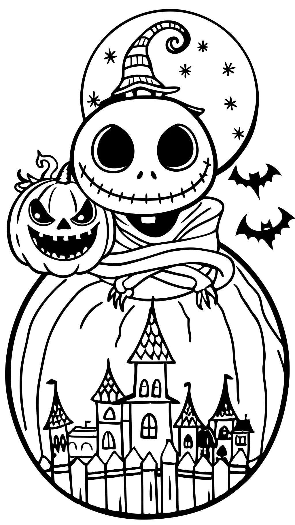 nightmare before christmas coloring pages for adults